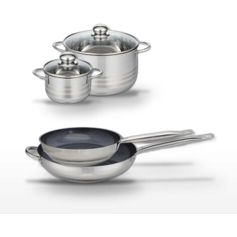 Lot 2 Poêles 28/32cm & 2 Faitouts 14/20cm Elo Profi Therm Platinum