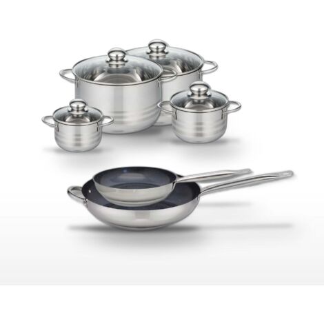 Lot 2 Poêles céramique 24/32 cm et 4 Faitouts Elo Profi Therm Platinum
