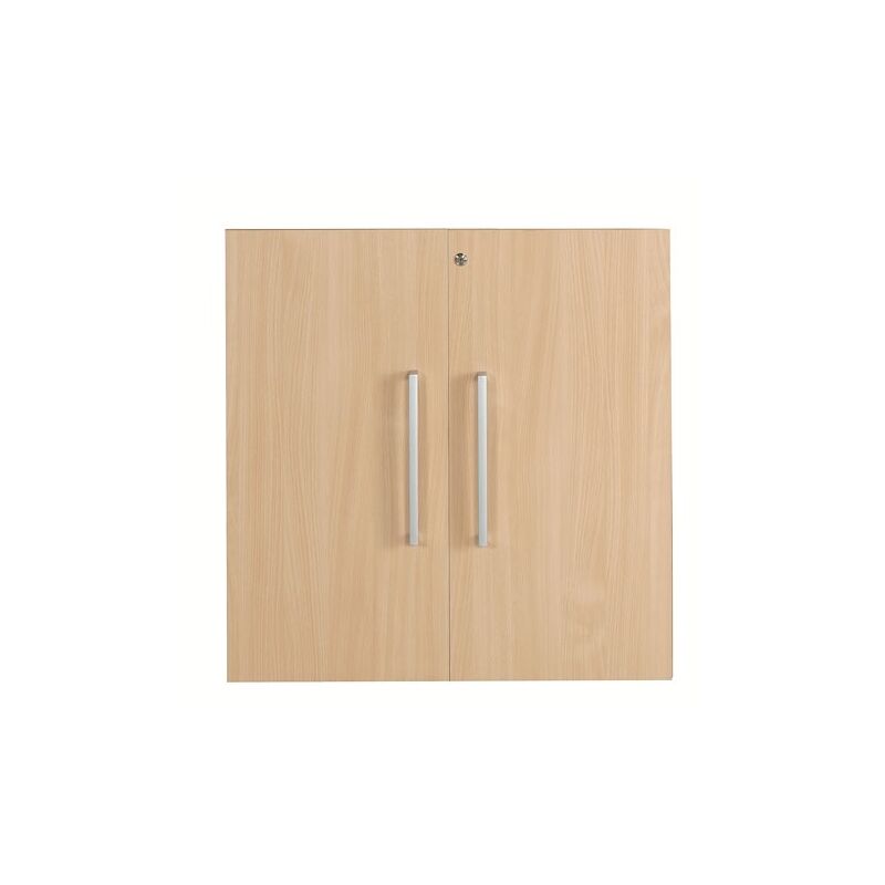 Sans Marque - Lot de 2 portes bois plein pour bibliothèque Biblicase - hêtre