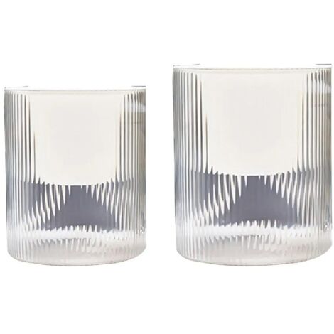 Lot 2 pots de fleurs – Design moderne – Pour intérieur ou extérieur – Parfait pour succulentes ou herbes