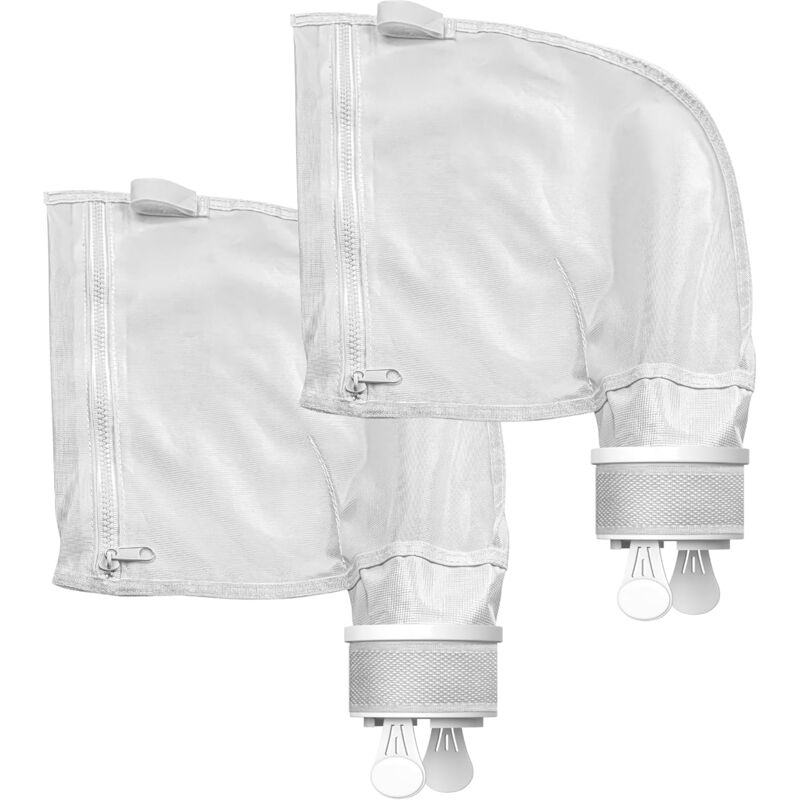 Shining House - Lot 2 Sacs pour Polaris 280/480 - Filtre Robot Nettoyeur Piscine Filet Rechange K13/K16 Sac à Limon avec Fermeture Zip