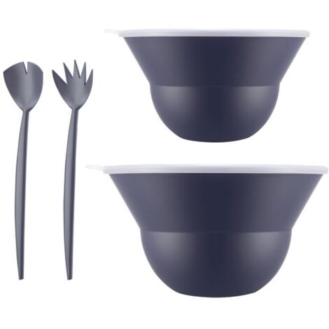 Lot 2 Saladiers Avec Couvercles Et Couverts Bleu - Topee - Bodum