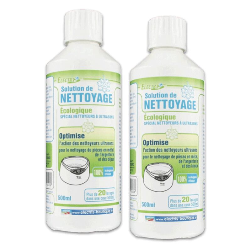 Lot 2 Solutions liquides pour nettoyeurs ultrasons