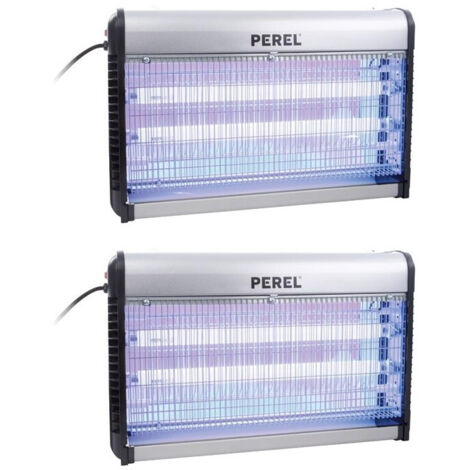 LOT 2 X PEREL Destructeur d'insectes 30W Electrique Tue Moustiques Mouches 2 X 15W
