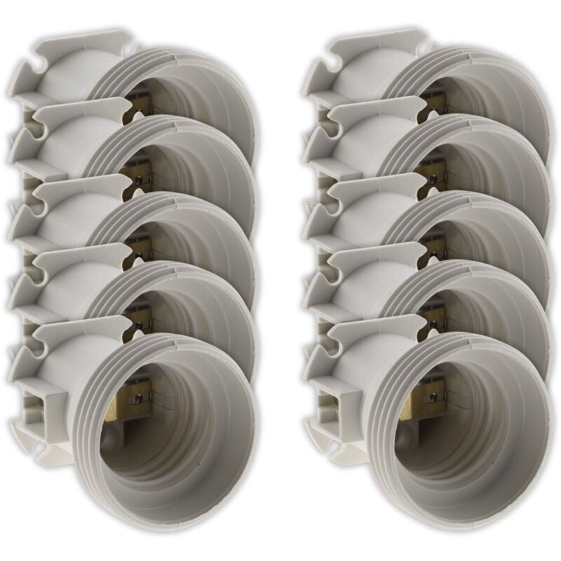 Lot de 200 douilles de chantier E27 - Blanc Zenitech