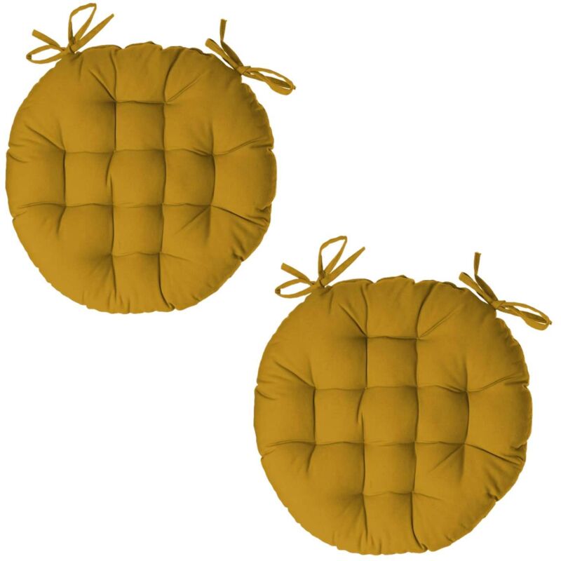 Lot 2x Galette de chaise ronde Alix