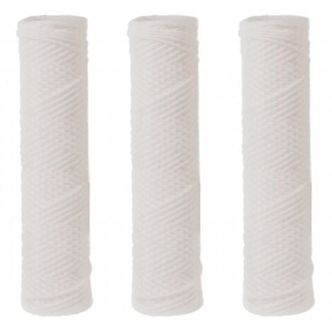 ORION Lot 3 cartouches filtre à eau anti boue et impuretés 20 microns - protège adoucisseur et osmoseur