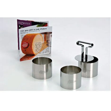 Lot 3 cercles à mousse 7cm et poussoir