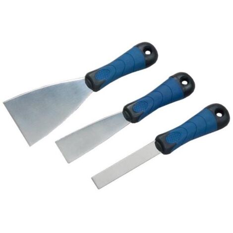 Lot 3 Couteaux Savy Inox Bi-mat Lames Inox, Manches Bi-matière Ergonomiques - Savy