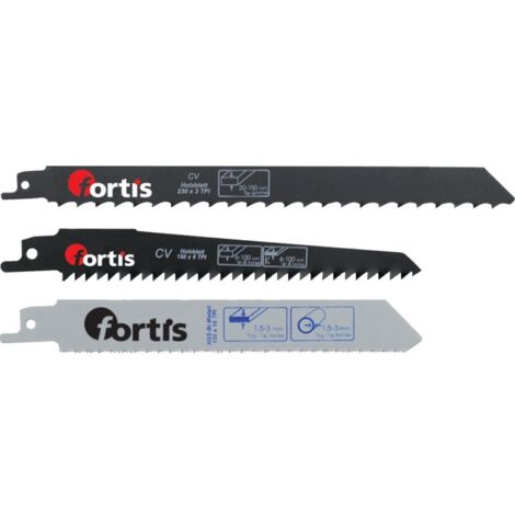 Lot 3 lames scie sabre FORTIS