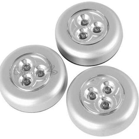 LOT 3 LAMPES A 3 LED SPOT PLAFONNIER SANS FILS COLLANT