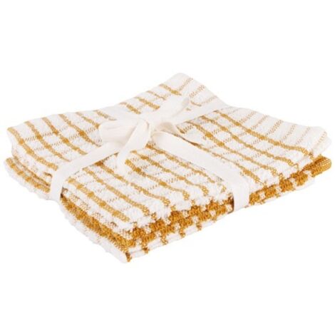 Lot 3 Lavettes 30 X 30 Cm Amber Gold - Stoff - Cosy & Trendy