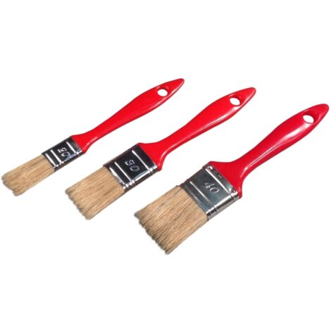 Lot 3 Pinceaux Plats Larg20 30 40 - Savy