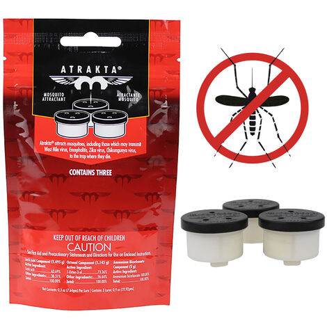 Lot 3 recharges Atrakta pour anti-moustiques tigres Mosquito Magnet Favex