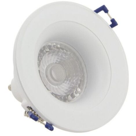 Lot 3 Spots GU10 50W 4000K Rond Blanc IP44