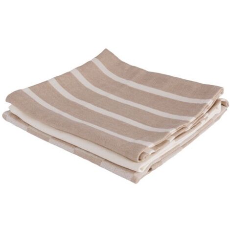 Lot 3 Torchons 50 X 70 Cm Sand - Stoff - Cosy & Trendy