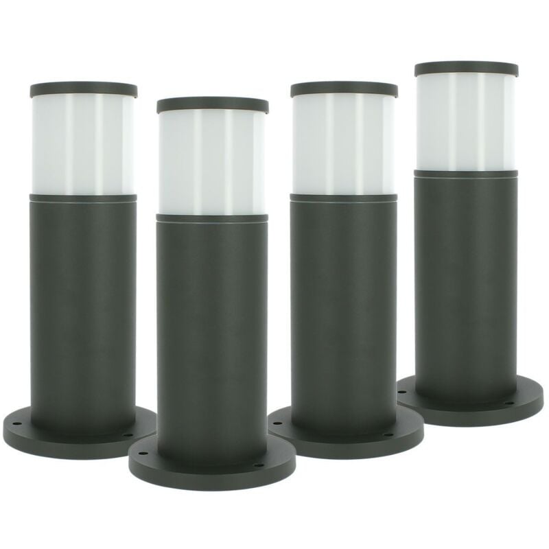 Lot 4 Bornes extérieures anthracite VERACRUZ hauteur 35cm