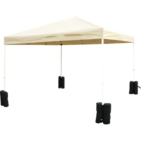 Lot 4 sacs lestage fixation tonnelle parasol pavillon poids volume max 15 kg noir