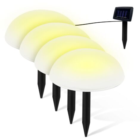 Lot 5 Balises solaires FISHTEC Demi-sphères à planter