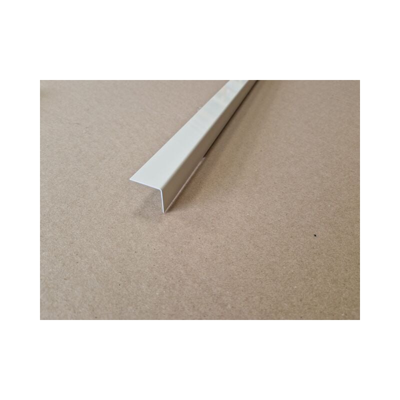 Lot 5 Cornières d'angle Alu Ivoire Clair ral 1015 - Couleur Extérieur - Longueur 150cm (3.5cm x 3cm) de 1mm