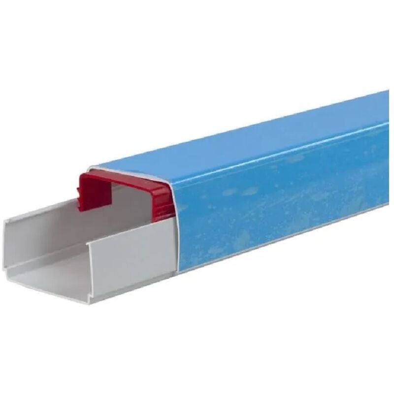 Lot 5 Goulottes optimal climatiseur - Longueur 2000 mm - Largeur 80 mm - Hauteur 60 mm blanc