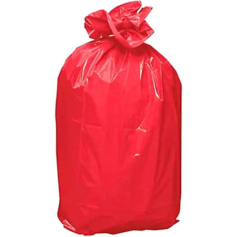 Pro Et Discount - Lot 500 sacs poubelle à déchet Rouleaux de 20L 30L 50L 100L 110L 130L Litres Taille - 50L-ROUGE