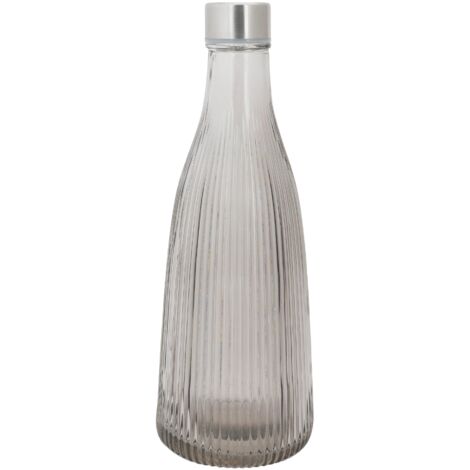 Lot 6 Bouteilles Atla 1l Gris Fumé Design élégant Et Pratique Pour La Table - Cosy & Trendy