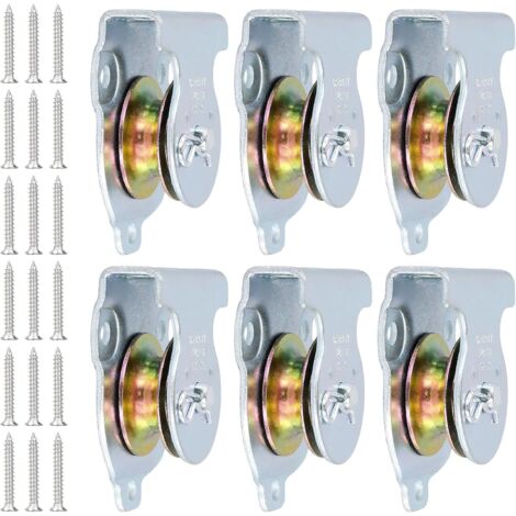 Lot De 4 Poulies De Renvoi Avec Roulement à Billes Pour Cordes, Voile D Serre Auvent 89098788
