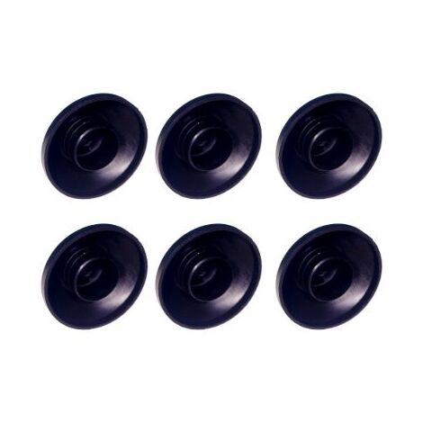 Lot 6 x Embout Capuchon Plat pour Montant de Trampoline Diamètre Extérieur 25mm