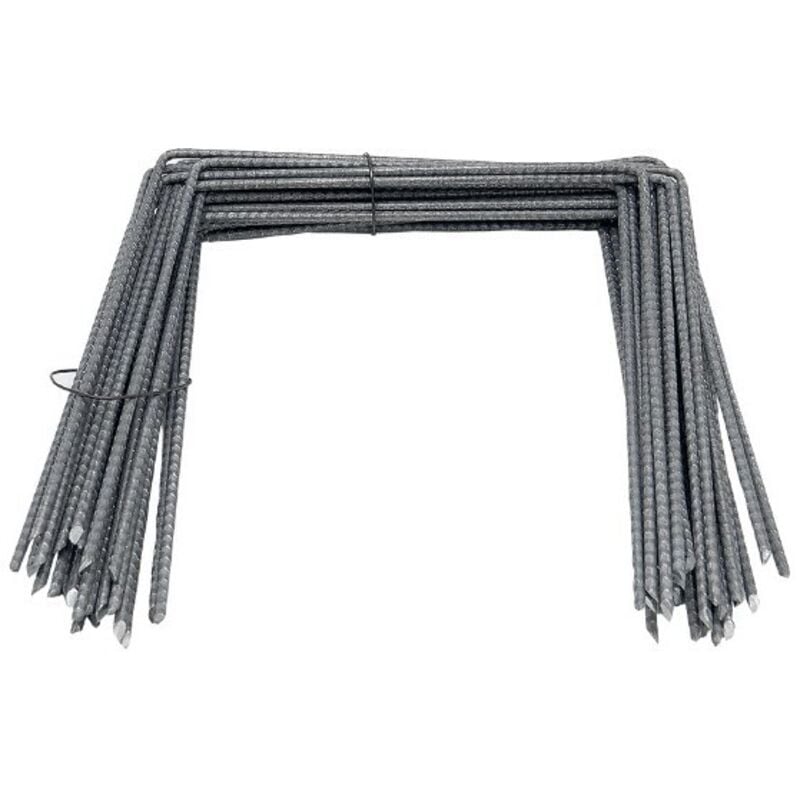 Lot d'Agrafes pour toile de paillage 20 x 20 x 20 cm - Lot de 100 pièces