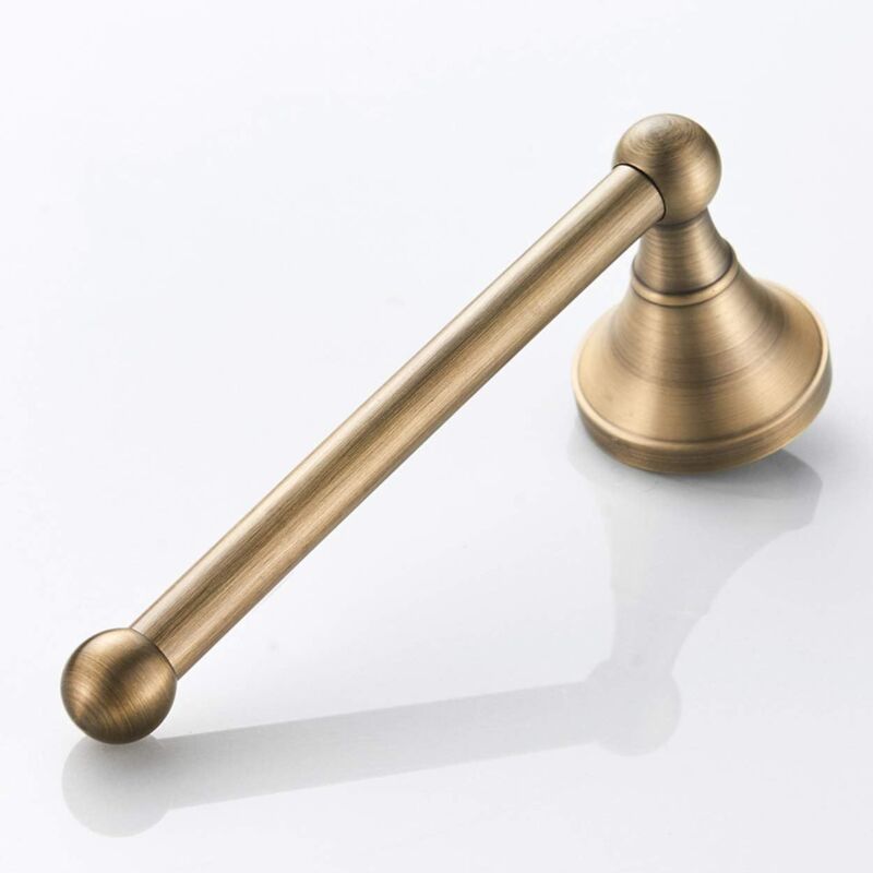 Lot de 1 Accessoires de Salle de Bain - Porte-Serviettes et Toilettes Porte-Papier Support en Laiton Antique, Bronze brossé