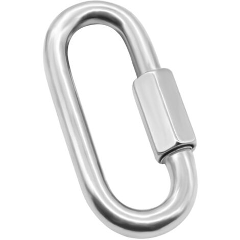 Lot de 1 mousqueton robustes à maillons rapides M12 en forme de D, connecteurs de chaîne de sécurité pour camping, randonnée