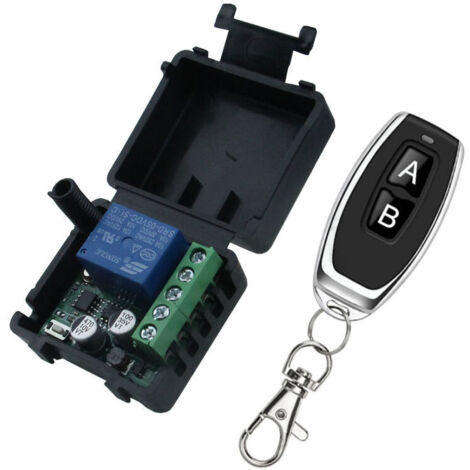 Lot de 1 Pièces Commutateur à Distance Sans Fil 433MHz DC 6-30V - Avec Télécommandes de Transmetteur RF