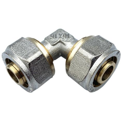 Lot de 1 Raccord coudé 90° à compression Ø16 pour tube PER