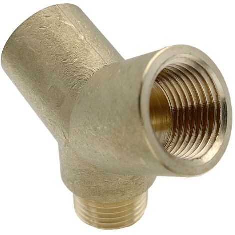 Lot de 1 Raccord en Y mâle femelle en laiton égal modèle 1/2"