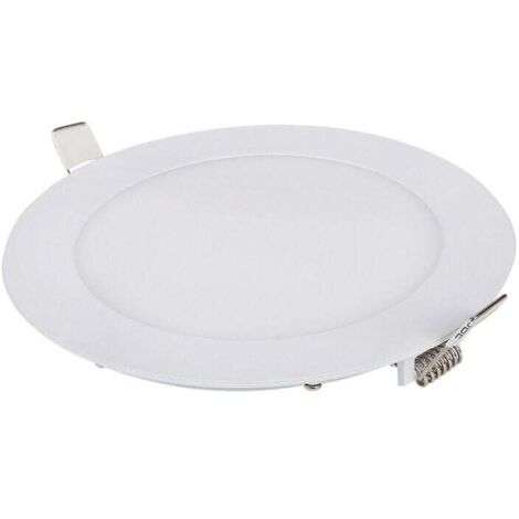 Lot de 1 Spot Led Encastrable Dimmable, 9W 6000K Blanc Naturel, IP65 Plafonnier Led Salle de Bain, Spot Led Extra Plat 35mm, Diamètre du Trou Φ130-135mm, AC 230V Éclairage de Plafond Pour le Salo