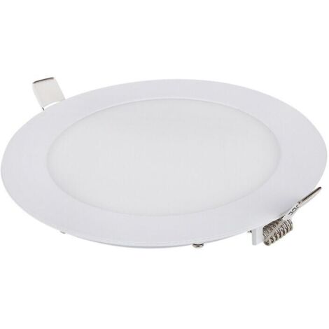 Lot de 1 Spot Led Encastrable Dimmable, 9W 6000K Blanc Naturel, IP65 Plafonnier Led Salle de Bain, Spot Led Extra Plat 35mm, Diamètre du Trou Φ130-135mm, AC 230V Éclairage de Plafond Pour le Salo