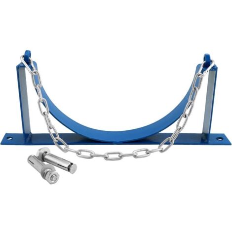 Lot de 1 supports muraux en acier pour bouteille de gaz avec vis et chaîne de sécurité