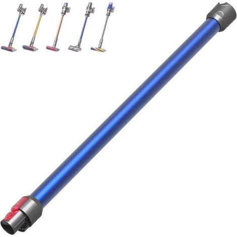 Lot de 1 tube Télescopique pour Dyson V7 V8 V10 V11 V15, Télescopique Dégagement Rapide Manche pour Dyson Aspirateur Tube Rallonge Accessoire 72CM- Bleu