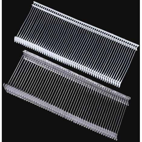 Lot de 10 000 attaches standard pour pistolet d'étiquetage (5 cm) – plastique – étiquettes de prix – étiquettes pour vêtements – blanches