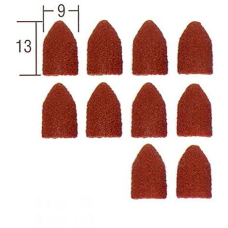 lot de 10 abrasifs coniques en corindon Ø 9 mm - Proxxon