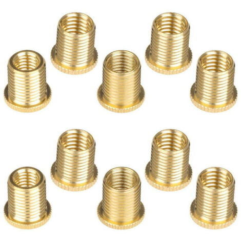 Lot de 10 adaptateurs de filetage pour pommeau de vitesse en aluminium M10x1,25