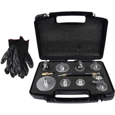 Lot de 10 adaptateurs purge frein voiture avec adaptateur rechange et coudé à 90° pour dispositif changement liquide la plupart des véhicules -