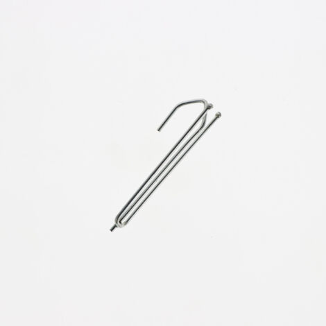 Lot de 10 agrafes pour rideaux avec 2 broches et tête ordinaire de 75mm en Acier Zingué - Boulet