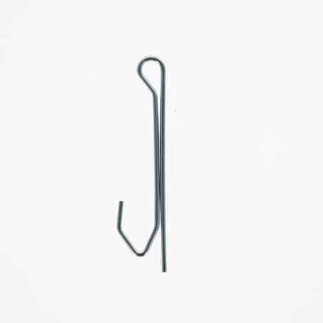 Lot de 10 agrafes pour rideaux avec broche et tête ordinaire de 75mm en Acier Zingué - Boulet