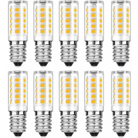 JUSCH Lot de 10 Ampoule LED E14 - Blanc Chaud 3000K - 5W Equivaut à Ampoule Incandescente 50W - 500LM Non-Dimmable