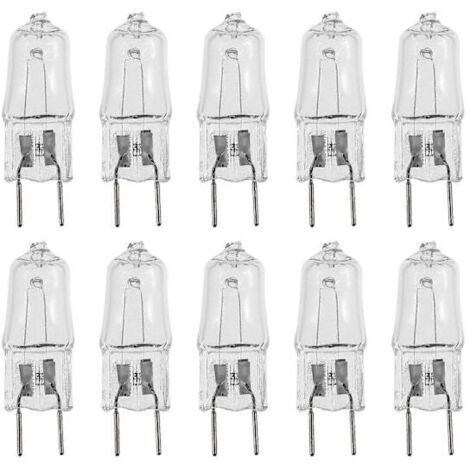 Lot de 10 ampoules halogènes de rechange G8 120V 20W pour micro-ondes