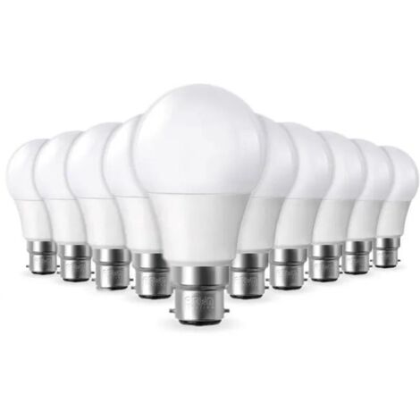 Lot De 10 Ampoules Led B22 11w Eq 75w Température De Couleur: Blanc Chaud 2700k