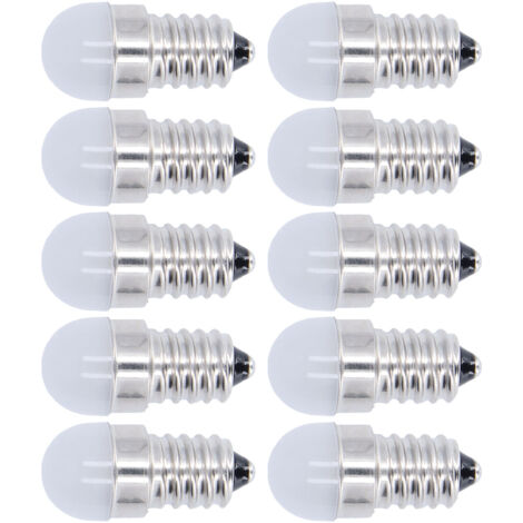 Lot de 10 ampoules LED E14 à économie d'énergie, lumière blanc chaud, pour plafonnier et applique murale, 500 lm, 1,5 W, 24 V