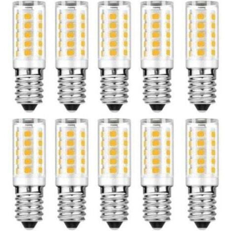 Lot de 10 Ampoules LED E14 Blanc Chaud 3000K - 5W Equivalente 50W Incandescente - Non-Dimmable 500LM - Économie d'énergie 90%